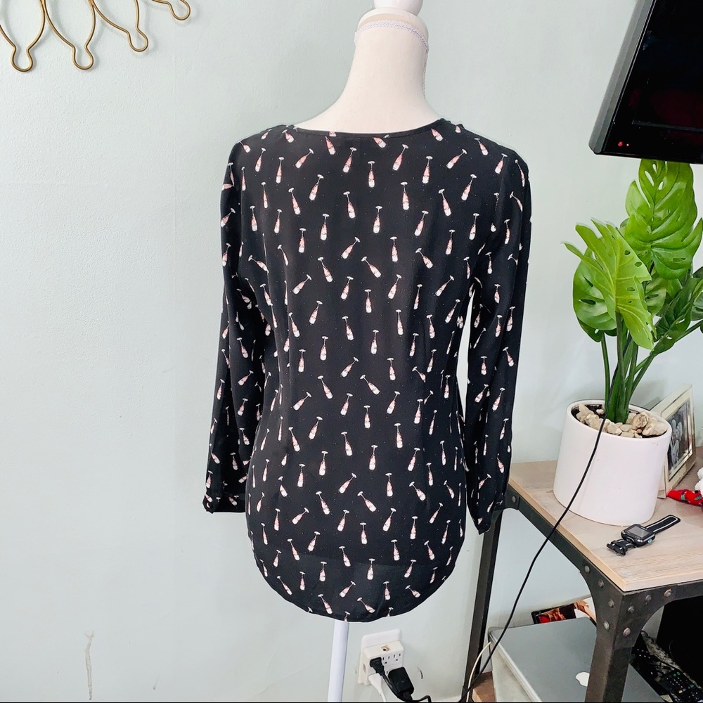 Joie Champagne Glass 100% silk top sz XS - Picture 6 of 8